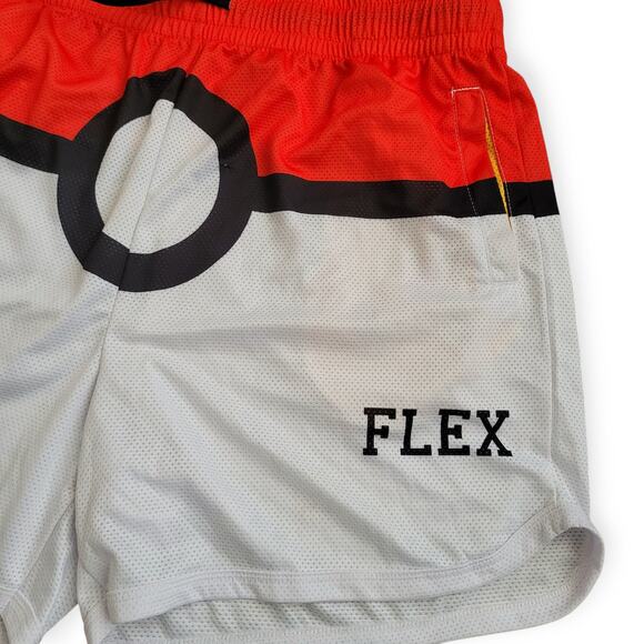 Flexliving Muscle Shorts Pokeball Mesh Gym Bodybuilding Shorts Men Sz 2XL - Picture 4 of 10